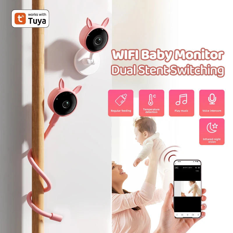 Moniteur bébé Tuya WiFi Bluetooth intelligent