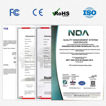 Moniteur Bébé 5" Panoramique - Audio 2 Voies Vision Nocturne