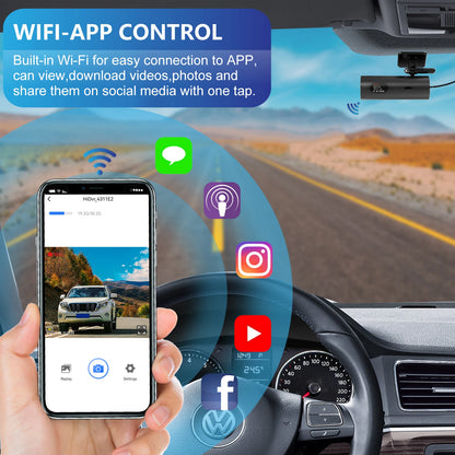 Mini Dashcam 4K WiFi - Parking 24H