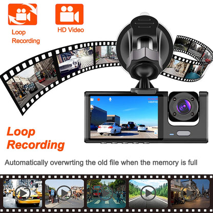 Dashcam 1080P 2/3 Canaux - Vision Nocturne