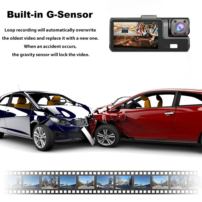 Mini dashcam 1080P caméra intérieure surveillance habitacle
