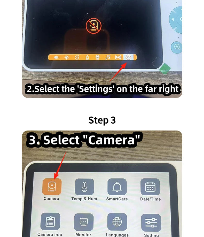 Bébé moniteur 2K haute définition WiFi télécommande application mobile