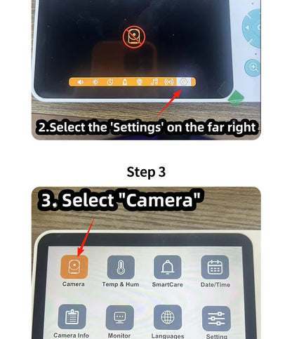 Bébé moniteur 2K haute définition WiFi télécommande application mobile