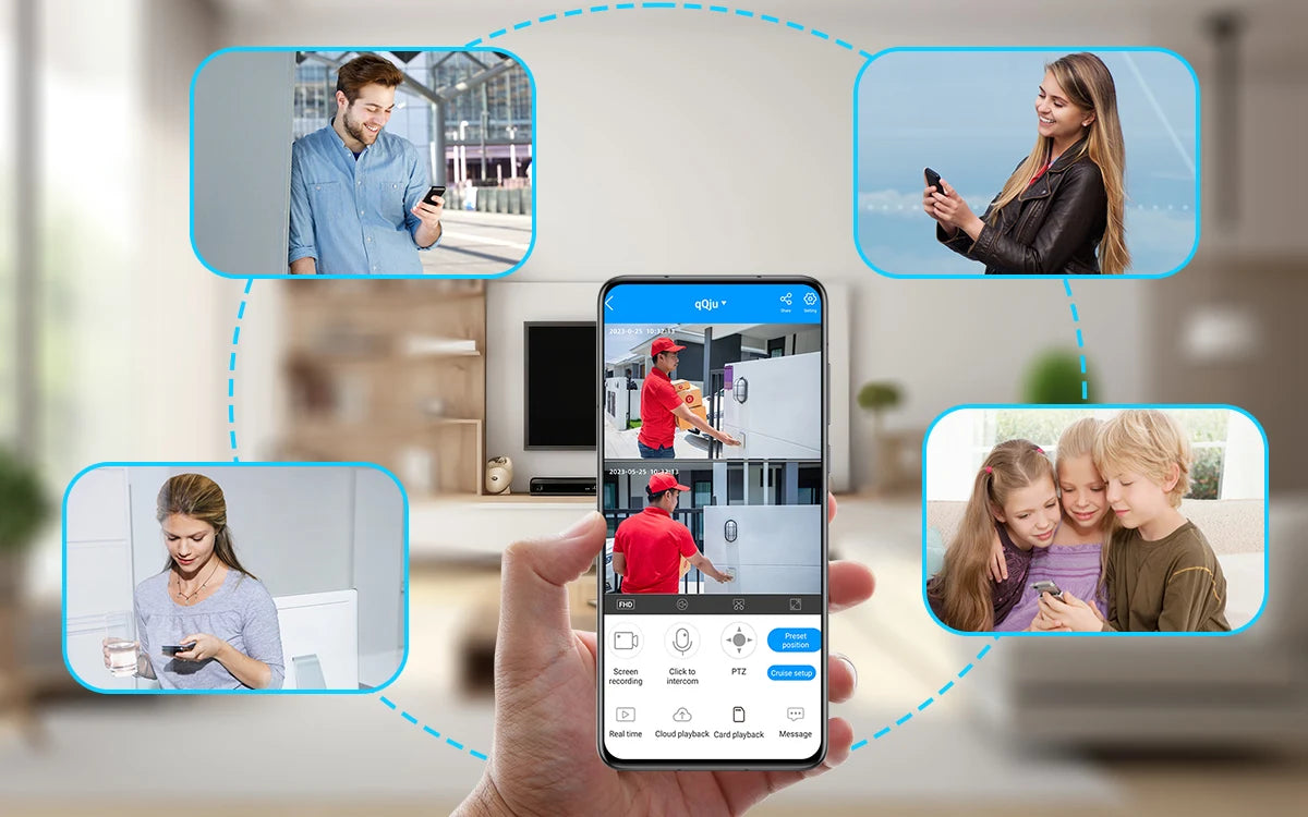 Lenovo-Caméra de surveillance IP sans fil, moniteur de sécurité pour bébé, suivi automatique, caméra de vidéosurveillance intelligente, WiFi 5G, 4K, objectif touriste, maison