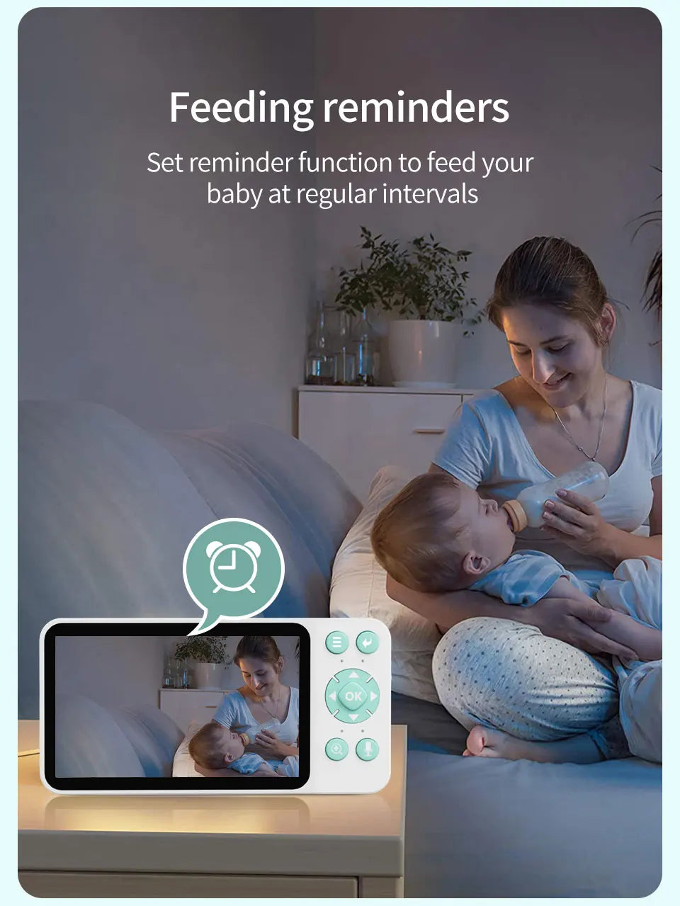 Bébé moniteur 2K haute définition WiFi télécommande application mobile