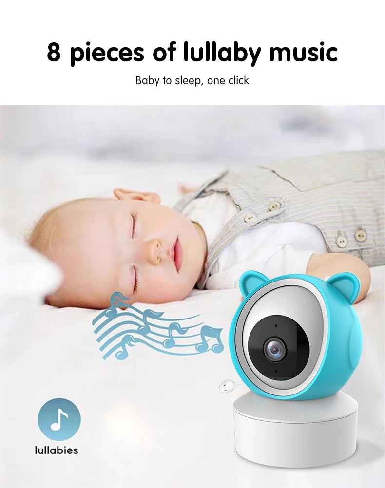 Smart WiFi Audio vidéo bébé moniteurs caméra 1080P