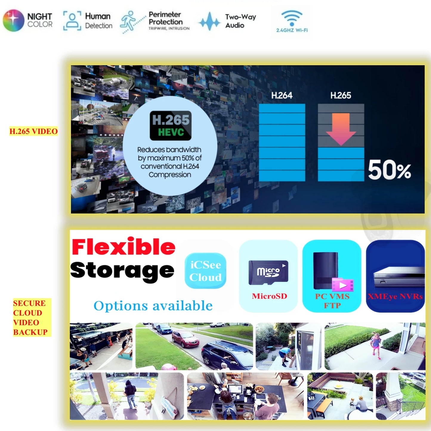 Caméra de sécurité IP 8MP Wifi Surveillance intérieure Protection à domicile CCTV 4/5MP dôme sans fil Camara vidéo intérieure Wi-Fi XM ICSee Ca