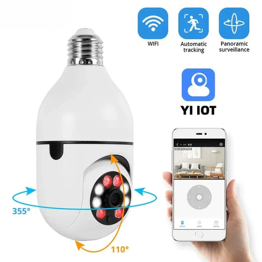Caméra de surveillance 2026 avec vision nocturne couleur, suivi automatique des personnes, zoom, moniteur de sécurité intérieur, caméra IP Wi-Fi mini