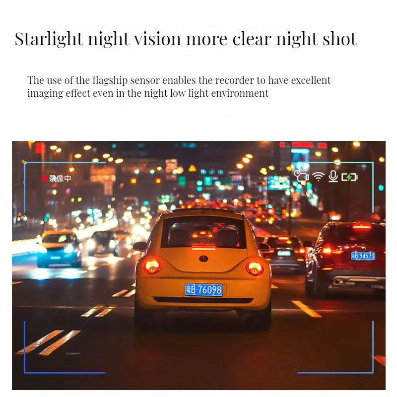 Dashcam 2K WiFi - Commande Vocale