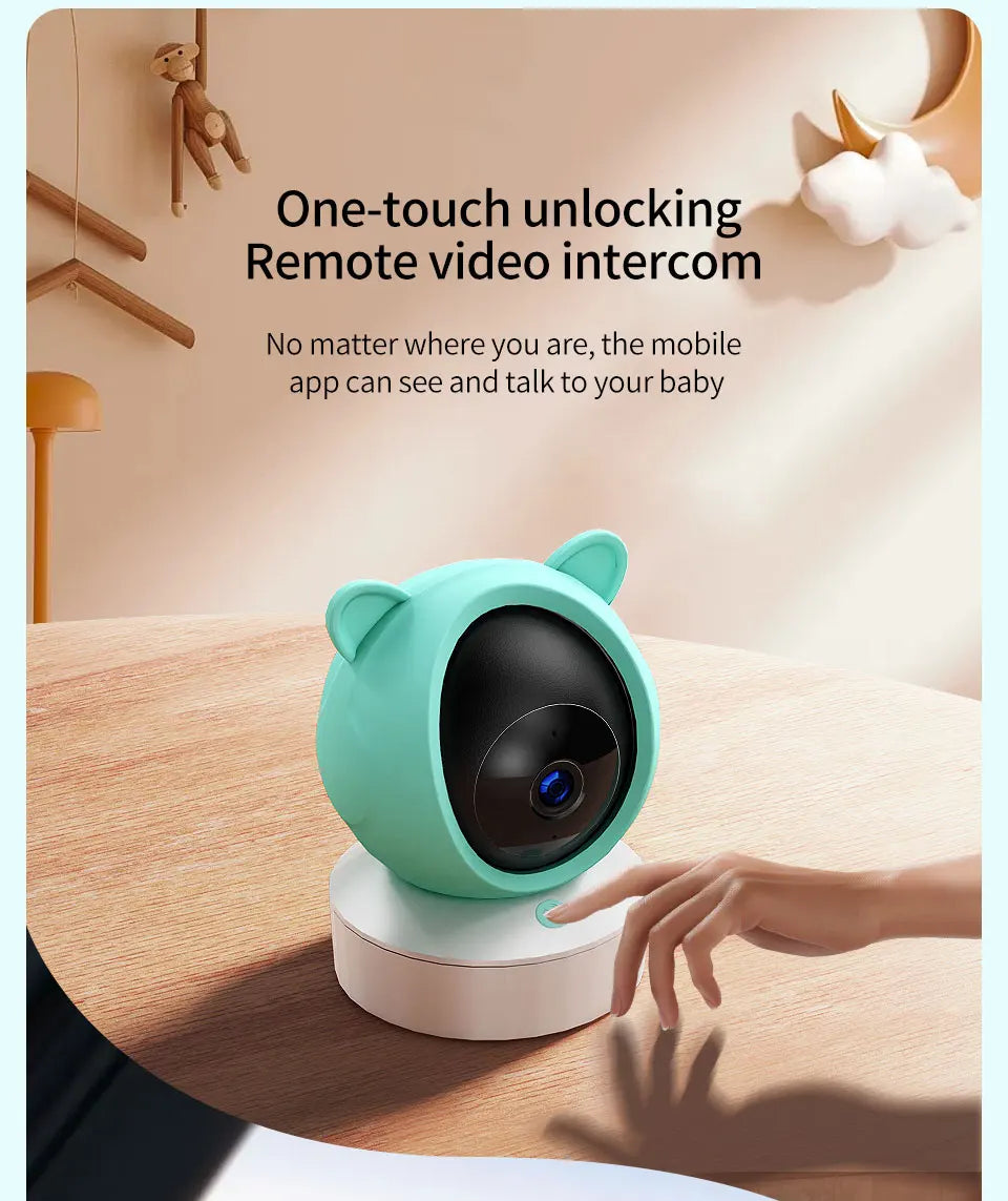 Bébé moniteur 2K haute définition WiFi télécommande application mobile