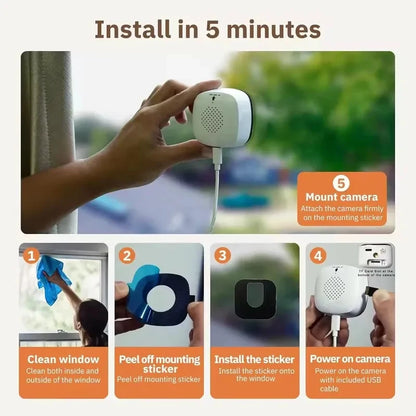 Caméra de sécurité WiFi Mini 1080P HD, Caméscope Intérieur Vision Nocturne, Caméra Intelligente de Protection Vidéo 2026 Nouveauté