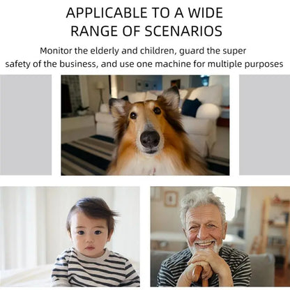 Caméra de sécurité intérieure ABGI - Caméras intelligentes HD pour la sécurité domestique, caméra Wifi intérieure 1080P pour la sécurité domestique/les bébés