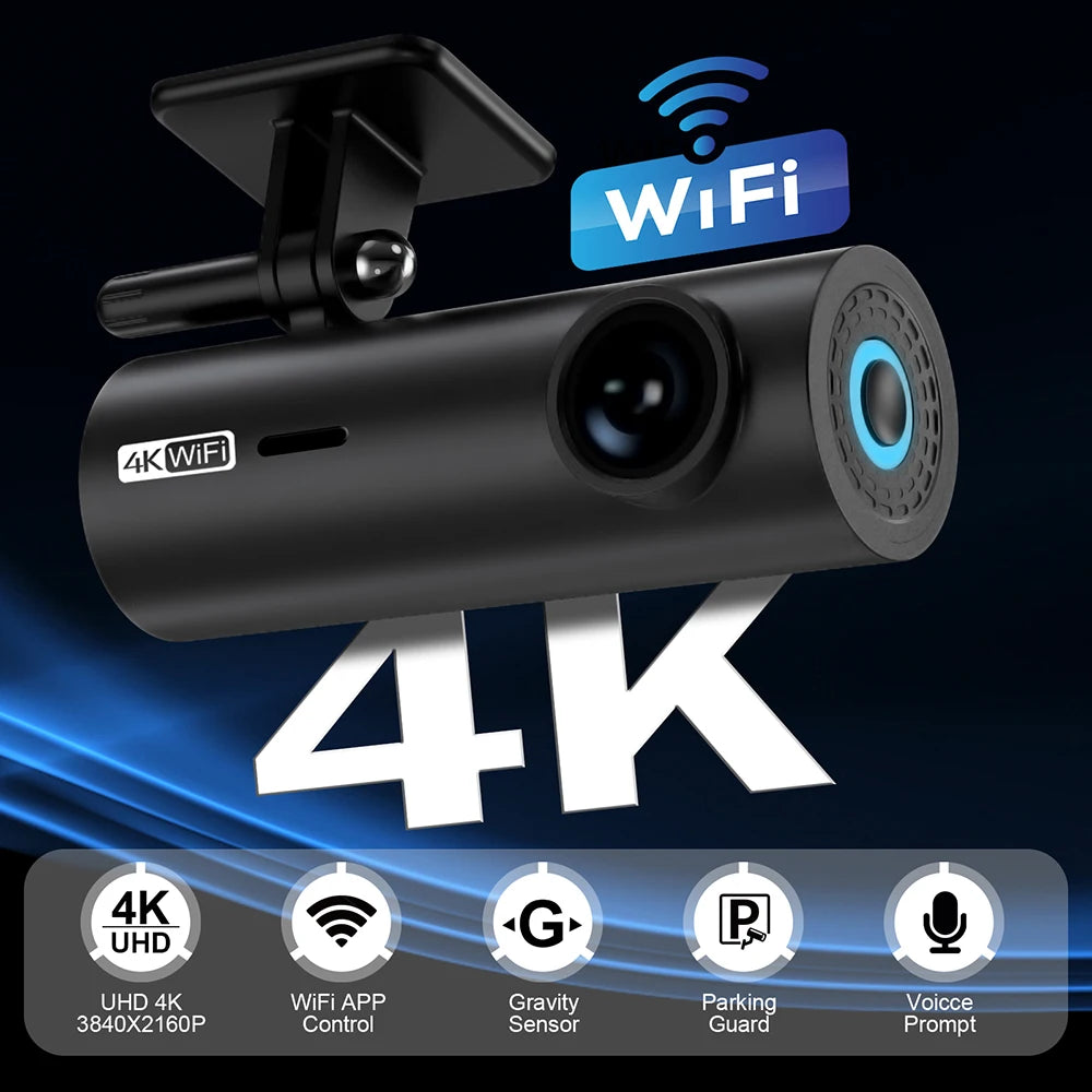 Mini dashcam 4K vision nocturne enregistrement haute qualité
