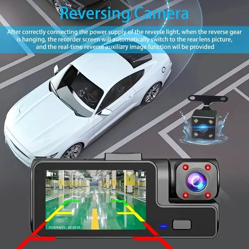 Dashcam 1080P application mobile contrôle WiFi visualisation
