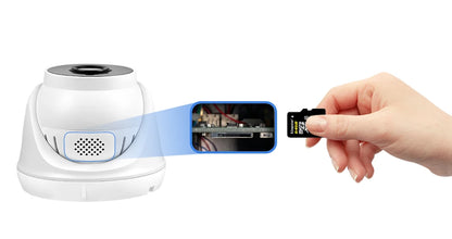 CamHi CamHipro-Caméra de surveillance intérieure IP WiFi HD 2.8mm, dispositif de sécurité domestique sans fil, avec audio bidirectionnel