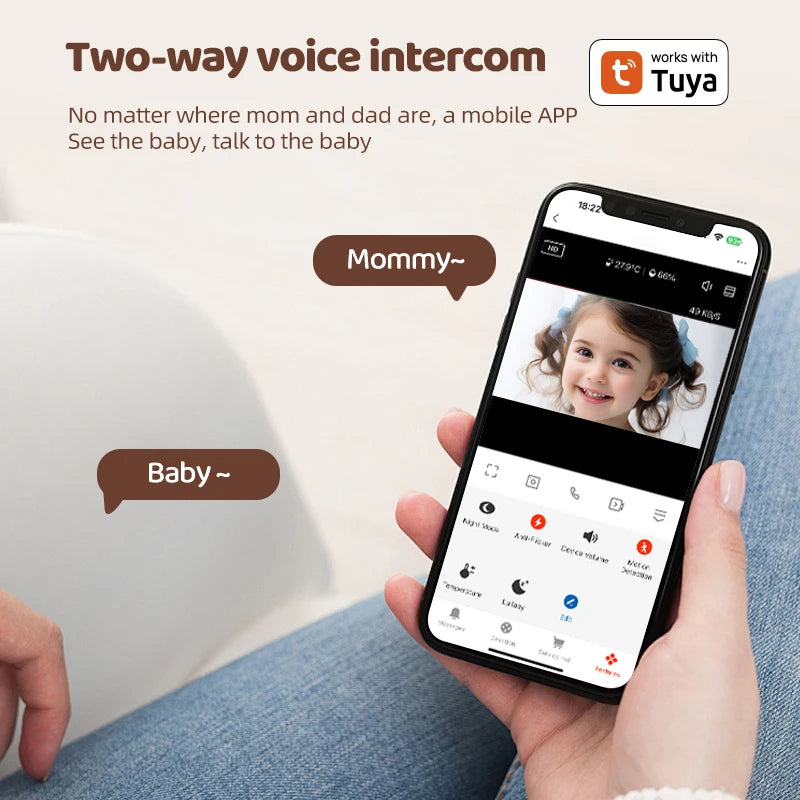 Moniteur bébé Tuya application mobile contrôle