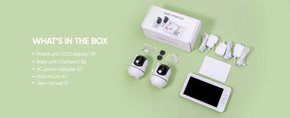 Pack moniteur bébé BSEVB-IR caméra PTZ accessoires
