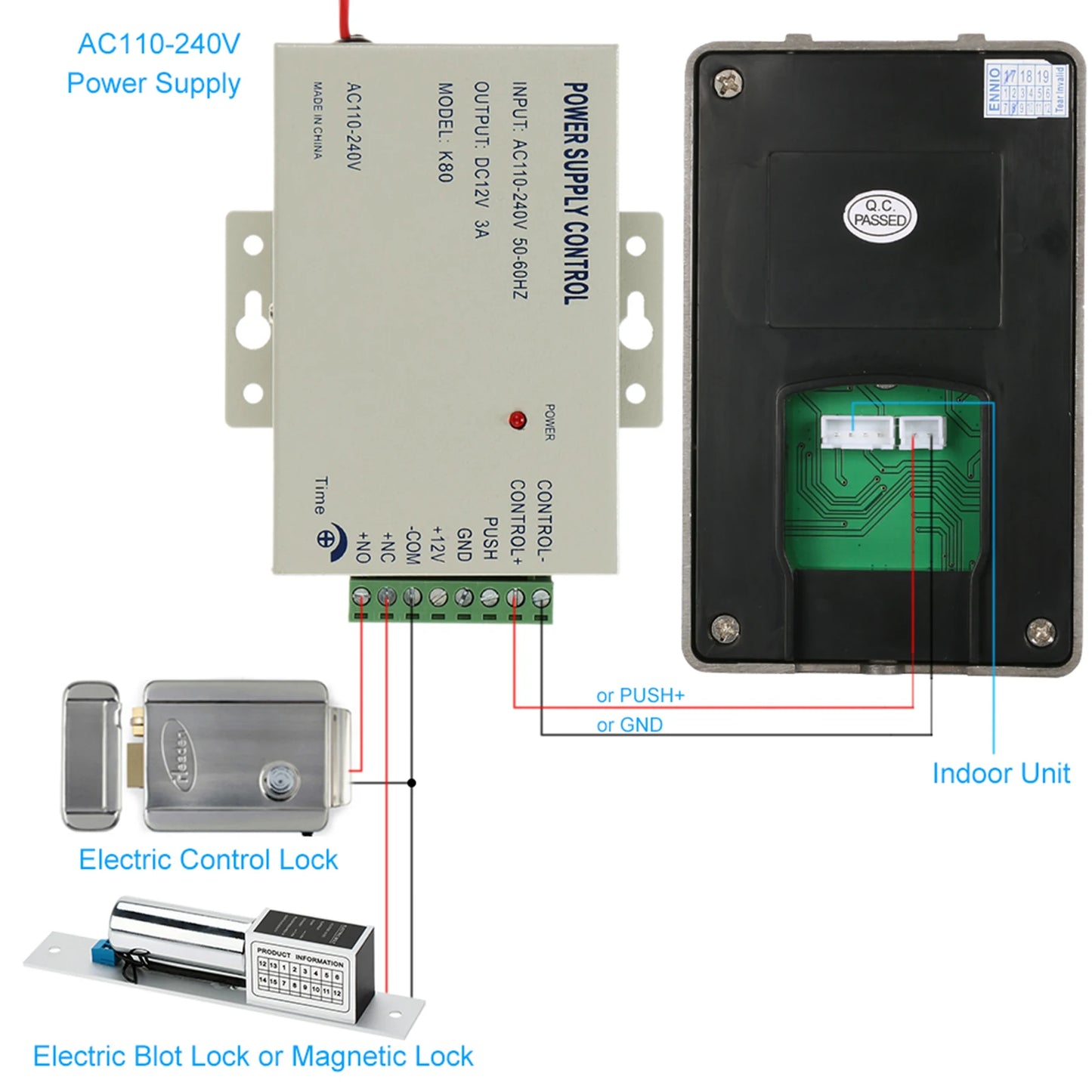 Caméra extérieure IR-CUT, sonnette vidéo filaire de 7 pouces, moniteur intérieur, interphone visuel, Audio bidirectionnel, déverrouillage à distance, visiophone