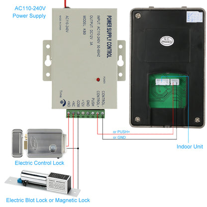 Caméra extérieure IR-CUT, sonnette vidéo filaire de 7 pouces, moniteur intérieur, interphone visuel, Audio bidirectionnel, déverrouillage à distance, visiophone