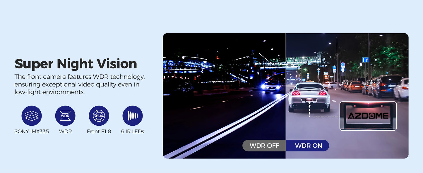 M550 Max Dashcam 4K - GPS WiFi 150°