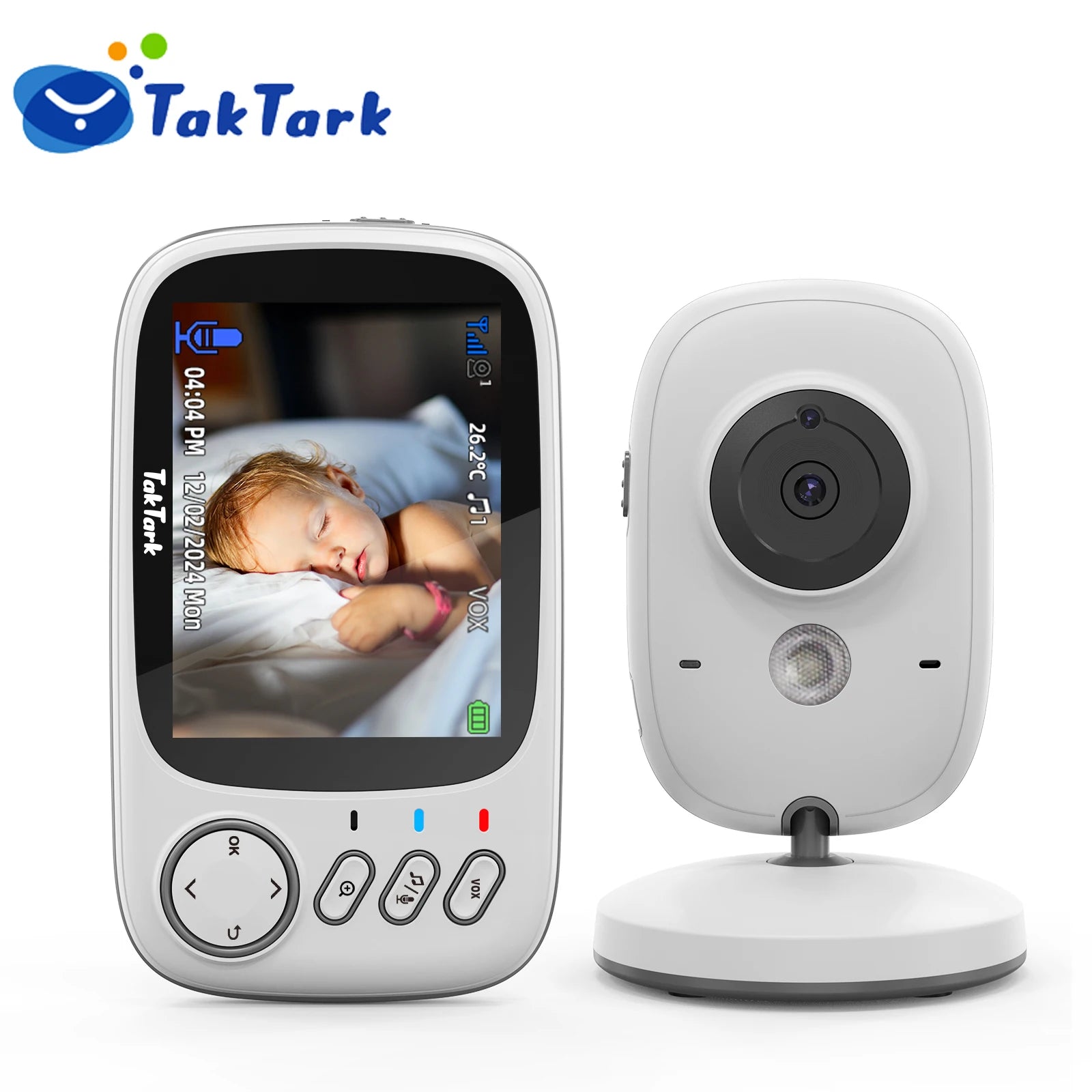 Moniteur bébé TakTark 3.2 pouces écran LCD couleur