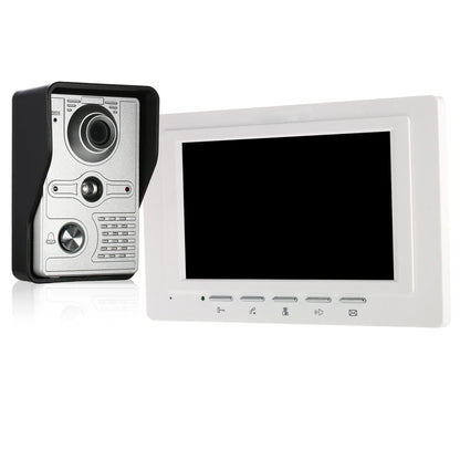 Caméra extérieure IR-CUT, sonnette vidéo filaire de 7 pouces, moniteur intérieur, interphone visuel, Audio bidirectionnel, déverrouillage à distance, visiophone