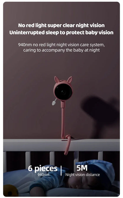 Moniteur Bébé WiFi Bluetooth - Sans Exposition Rouge