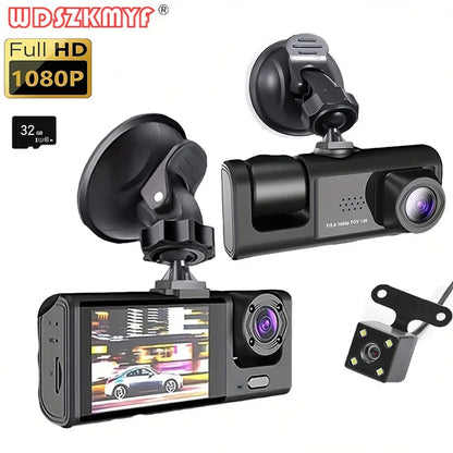 Dashcam 1080P Full HD 2 ou 3 canaux vision nocturne
