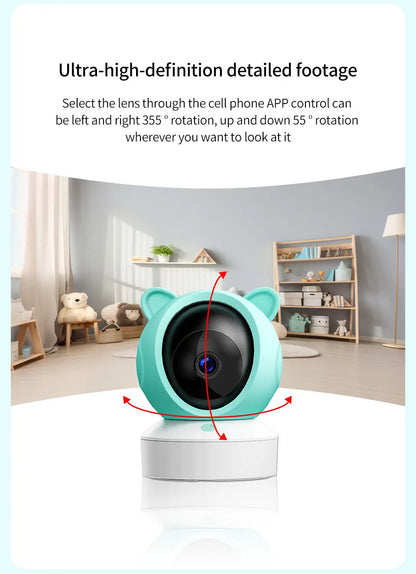 Bébé moniteur 2K haute définition WiFi télécommande application mobile