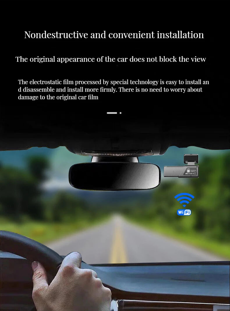 Dashcam 2K WiFi - Commande Vocale