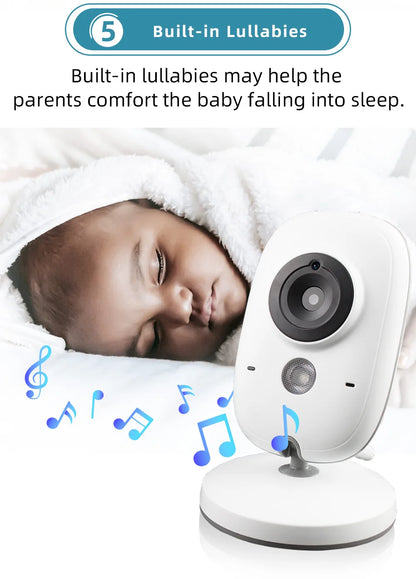 Moniteur Bébé 3.2" - Vision Nocturne Audio 2 Voies