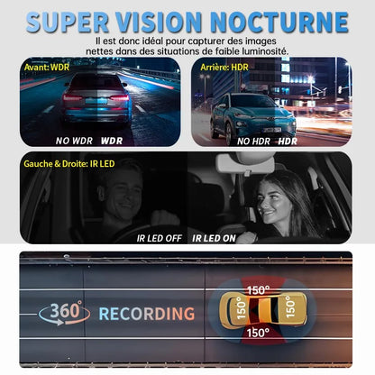 Dashcam i7Pro 4K GPS - 4 Canaux WiFi