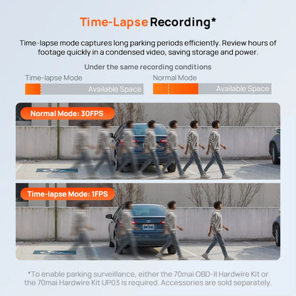 M310 Plus Dashcam 2K - Commande Vocale