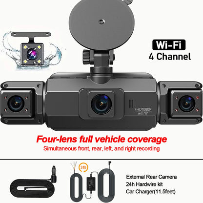 Dashcam 360° 4 Canaux - WiFi Parking 24H
