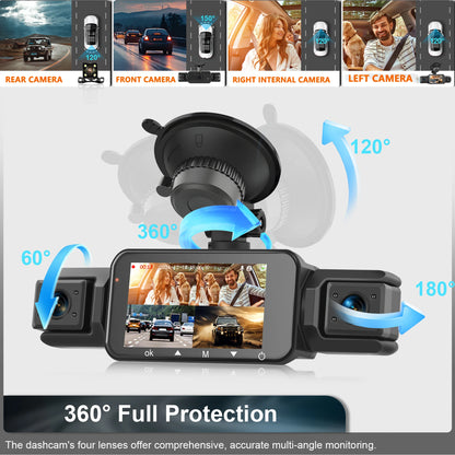Dashcam 4 Canaux WiFi 1080P - Kit Câblage