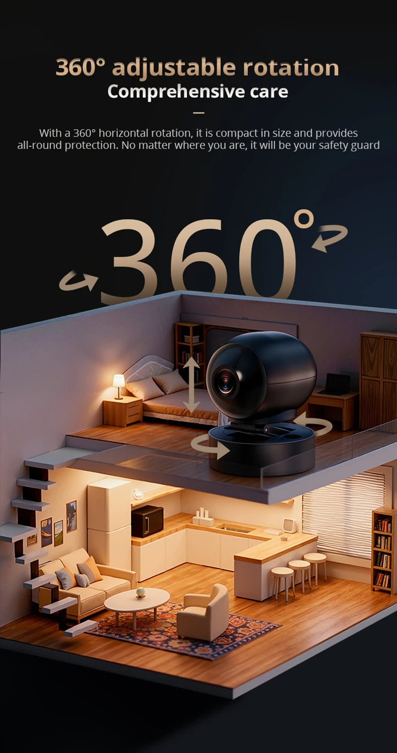 Nouvelle caméra haute définition Lenovo 1080, sécurité domestique, Wifi, Bluetooth, vision à distance en temps réel, vision nocturne infrarouge