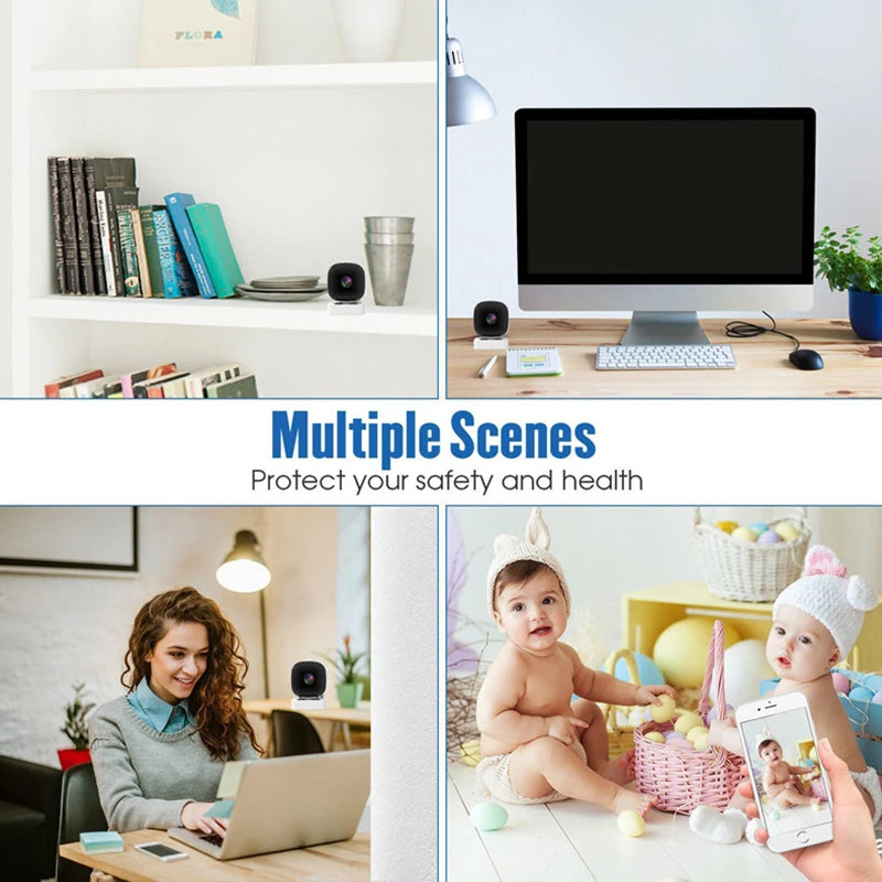 Nouvelle caméra WiFi pour fenêtre, vision nocturne couleur IP65, caméra de sécurité intérieure, remplace la caméra extérieure, surveillance par fenêtre