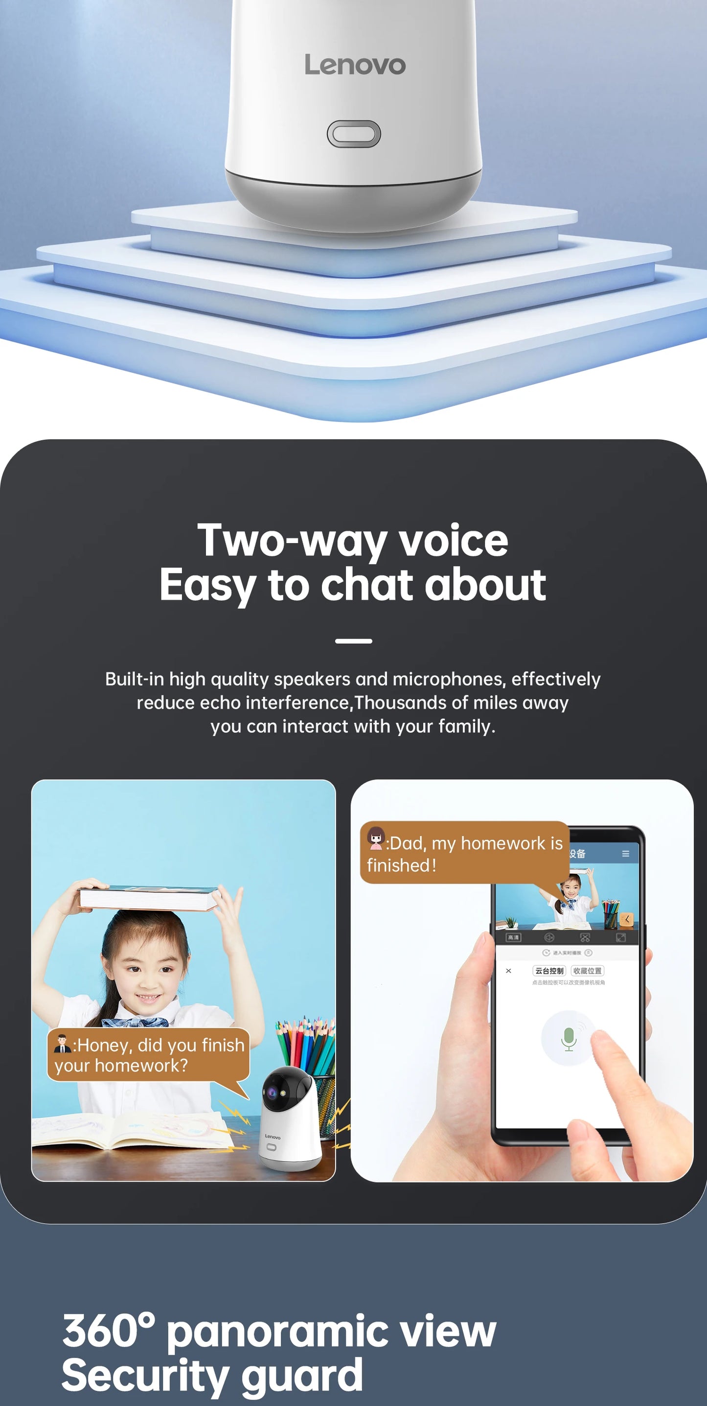 Caméra Bébé 5MP WiFi - Suivi Auto Vision Nocturne