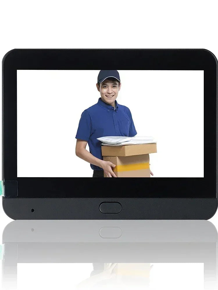 Caméra de sonnette LCD 4.3 pouces, caméra vidéo visuelle pour maison et extérieur, détecteur de porte numérique, WiFi 1080P 2.4G, sonnette électronique