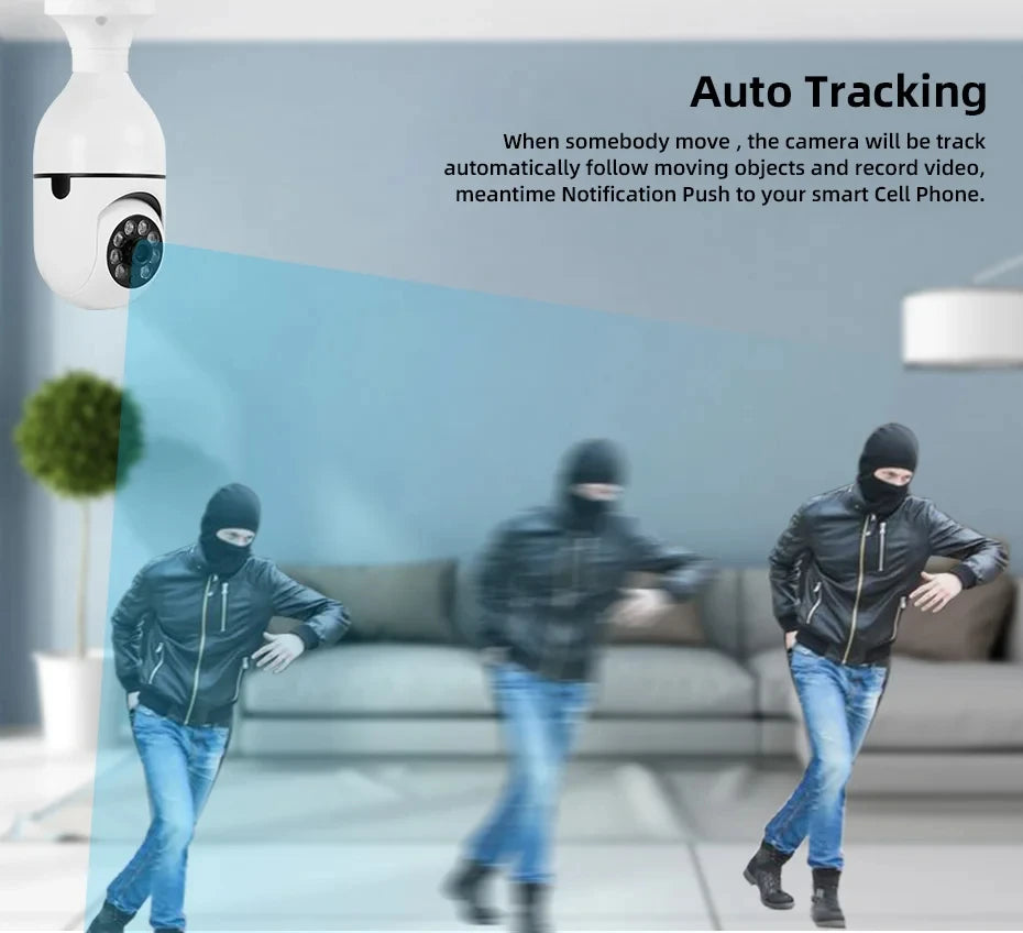 Caméra de surveillance 2026 avec vision nocturne couleur, suivi automatique des personnes, zoom, moniteur de sécurité intérieur, caméra IP Wi-Fi mini