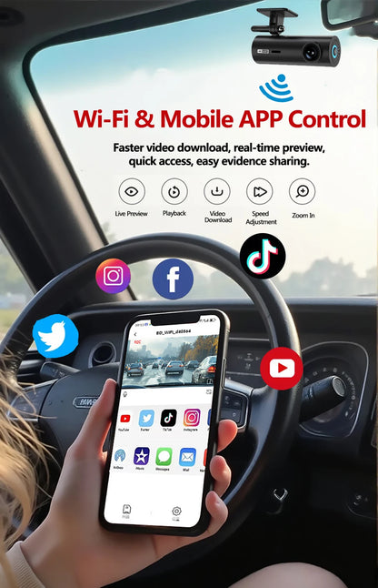 Mini Dashcam 4K WiFi - Parking 24H