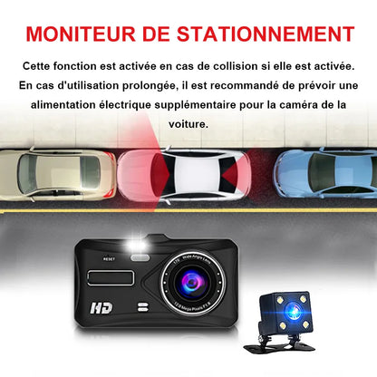Dashcam 1080P WiFi - Vue Avant/Arrière