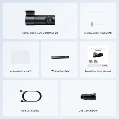 M310 Plus Dashcam 2K - Commande Vocale