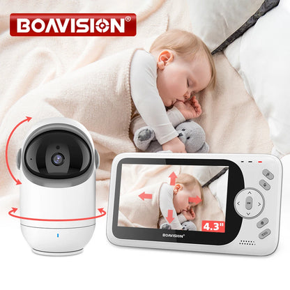 VB801 moniteur bébé 4.3 pouces caméra panoramique
