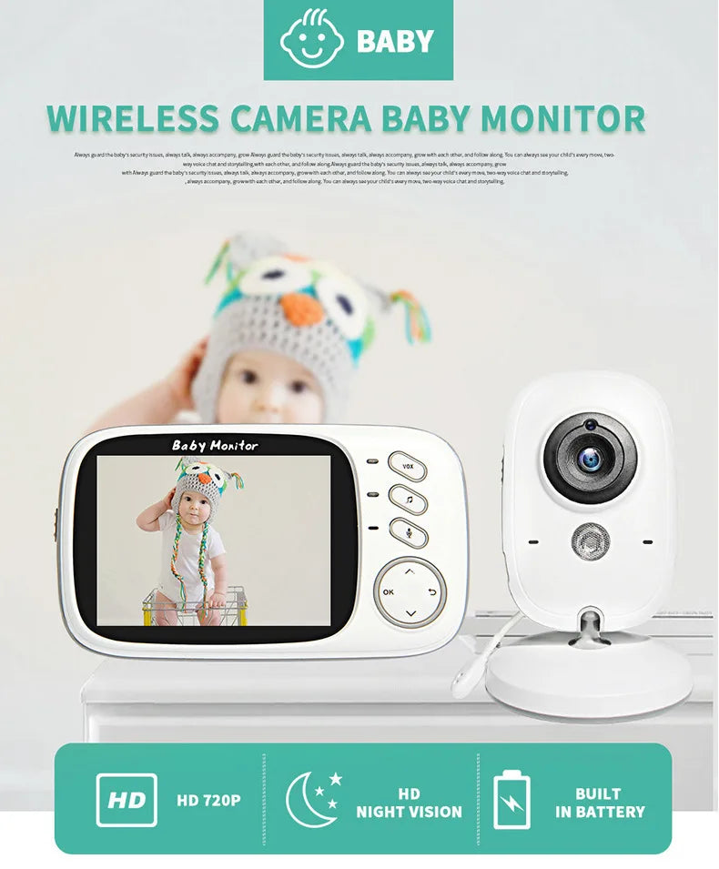 Moniteur bébé WiFi vision nocturne infrarouge

