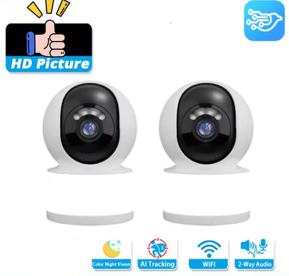 Caméra IP WiFi intérieure V360 Pro 2MP Full HD 1080P, caméra de sécurité sans fil CCTV, surveillance à domicile, conversation bidirectionnelle, vision nocturne infrarouge