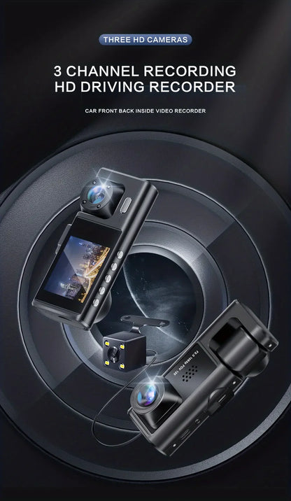 Dashcam 1080P 3 Canaux - Écran IPS 2